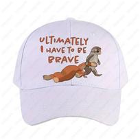 Punch The Monkey Ultimately I Have To Be Brave Cap Lonely Punch Monkey Cap Woman Man Adult Hat Adjustable Printed Baseball Caps Adjustable