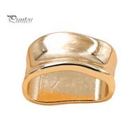 Women Scarf Jewelry Oblate Irregular Ring, Geometric Simple Clip, Modern Durable Ring Holder for Neckerchiefs Scarves Shirts Curved auksinė