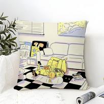 Fashion G-grim high b Pillow Case linen pillow case sofa home decor cushion cover cushion cove 30x30cm