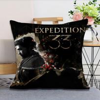 Game C-Clair Obscur Expedition 33 cushion cover Pillow Case Square Cushion Room Bedroom Headboard Sofa Living Backrest Nap Time 45x45cm