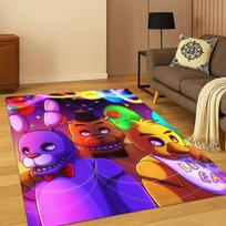 3D F-FNAF žaidimo animacinis kilimas kilimėlis miegamajam svetainei sofai prie durų namų dekoravimui, vaikų žaidimų zonos kilimėlis neslystantis Kalėdų dovana 40x60cm