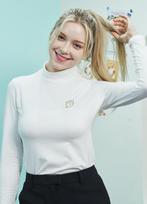 Upper Strop Golf [Upw4014] Upst Golf Women'S Basic Half-Neck T-Shirt Ivory M