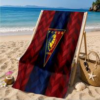 Pogon Emblem Design Beach Towel, Quick-drying, Easy to Care for, Suitable for Both Fitness and Beach Vacations,Sports Essential 70cmx140cm(27x55inch)