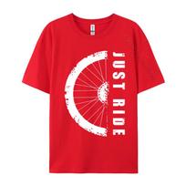 Just Ride Mtb Mountain Bike Simple Style Cotton Unisex Tshirt Comics Tops Shirts New Coming Casual Top Tshirts S