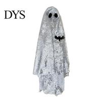 Halloween Decor for Lawn Goose Ghost Costume, Porch Outfit Outdoor Suit Yard Decor, Spooky Holiday Garden Statue Clothing, Funny Ornament Decoration