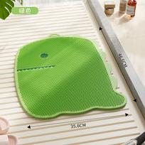 1PC little dinosaur foot rubbing massage artifact to remove dead skin artifact bathroom bath mat foot stepping foot rubbing foot non-slip floor mat žalia