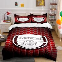 Red Hexagon Arsenal Bedding Bedding set (1 duvet cover, 2 pillowcases, duvet not included) 135x200cm
