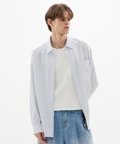 Le Ab Chambray Marcato Color Striped Shirt White/M