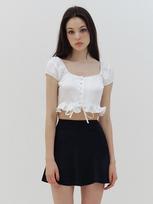 Kinder Baby Baby White Semi Crop Blouse