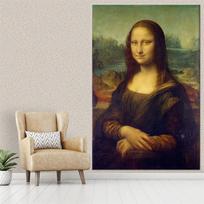 Funny Design Famous Art Poster Mona Lisa and Cat Prints Canvas Paintings Vintage Oil Painting Wall Art Bathroom Home Decoration 21X30CMNo Framed