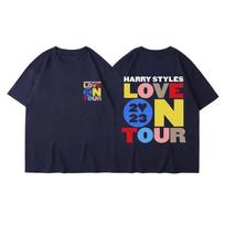 Harry Styles Love on Tour Summer Men's Cotton T-shirt Short Sleeve Y2K Hip-Hop Street Casual Fashion Women's Wear Streetwear 4XL