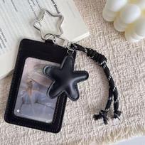 1 Pcs Portable Ins Card Holder Pu Leather Y2K Idol Photo Cards Sleeve Photo Display Pendant Cards Cover juoda