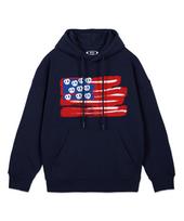 Biel American Flag Pretzel Hoodie Navy M
