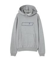 Edible Let Blank Logo Print Hoodie Original Fit -Gray- Melange Gray/L