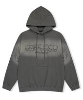 Yes Ic Y.E.S Fade-Out Skull Hoodie Dark Gray Xl