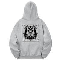 Khan 6312 Khg0114 Pitbull Fleece-Lined Hoodie - Grey M