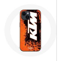 Dėklas - Maniacase - Iphone 14 Plus - KTM baltas logotipas - Silikonas - Lankstus juoda