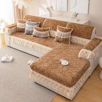 Prabangus pliušinis sofos užvalkalas 3 vietų aksominis slydimas neslystantis minkštas fotelis sofa pagalvėlė baldų apsauga, apsauganti nuo siuntų pristatymo Cushion cover30x50cm