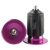 Aluminum Alloy Handlebar Plug Mountain Bike Lock Market violetinė