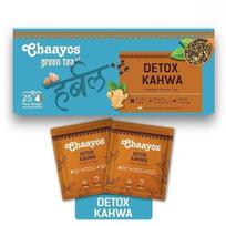 Zandu Detox Green Tea Bags – Desi Kahwa Blend (25 Pyramid Tea Bags)