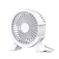 Stalinis mini ventiliatorius Tylus studentų biuro elektrinis ventiliatorius Mažas buitinis didelio srauto mini stalo ventiliatorius USB balta