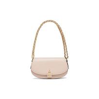 Michael Kors MK Mila Chain Strap Design Solid Color Leather Underarm Shoulder Bag Small Women bags Nude-Pink 30F3GIMM1L-187 Basic Set (Bag+Dust Bag)