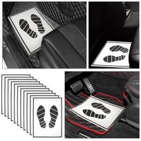 50pcs Disposable Waterproof Printed Paper Car Floor Mats Anti-dirty Shoe Pad Protector For Automotive Vehicle Interior Repair 50x38 Cm balta