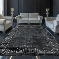 Luxury Gold Large Carpet for Living Room Villa Hall Sofa Rug Non Slip Coffee Table Mat Europe America Decor 60*90cm