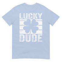 Funny Lucky Dude Boys St Patricks Day Shirt Toddler Kids Tshirt S