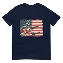 Vintage American Flag Usa Fighter Jets 4th Of July Patriotic TShirt S