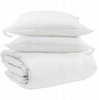 vidaXL Antklodė ir pagalvė 3 vnt. White 240 x 200 cm Pūkų Lumarko! | 3377127 VidaXL | 8721288611666