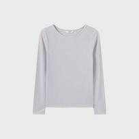 Top Ten Women'S) Sheer Rib Long Sleeve Tee_Msf2Ts2100 Wt/90