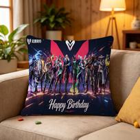 Hot Game Valorant Personalized Pillow Cover Kids Bedroom Wild Party Decor Pillowcase kid Birthday shower Gift 30x30cm