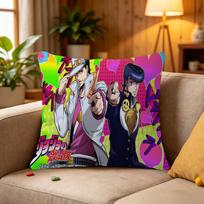 1PC Anime JoJo's Bizarre Adventure Cushion Cover Car Throw Pillow Case For Sofa Car Christmas Gift 30x30cm