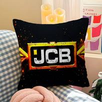 Excavator J-JCB Logo Maple Design Cushion Cover Happy Autumn Harvest Decor Holiday Decorati Pillow Cover 30x30cm