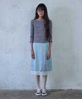 Hocus Pocus Sleeve Ruffle Stripe Tee_Brown One
