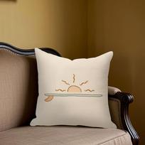 Sunny Surf square Jacquard Pillow Cover for Sofa Office Waist Cushion Cover Home Decorative Pillowcase 40x40cm