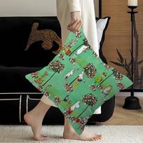 Cute M-Moomins Cushion Cover Pillowcase Upholstery Sofa Throw Pillow Home Decor Pillowcas 30x30cm