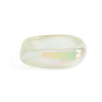 Transparent Colorful Resin Bangles Punk Hip Hop Irregular Geometric Laser Bracelets Creative 7 Styles Chunky Bangles balta