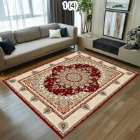 Persiški prabangūs raudoni kilimai svetainei, didelio dydžio kilimas, neslystantis kilimėlis kavos staliukams, namų dekoracija, miegamojo poilsio zonos kilimas Tapis Salon 40x60CM
