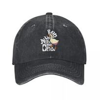 Vintage Goose Game Peace Was Never An Option Baseball Caps Unisex Distressed Denim Headwear Cartoon Ducks Outdoor Summer Cap Hat One Size