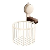 Walnut Wood Bathroom Paper Holder Suction Cup Toilet Tissue Basket Toilet Paper Box  Storage Rack Style   D