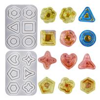 Shaker Keychains and Pendants Mold Creative Resin Shaker Molds Set for Jewelry Pendant Keychain Decoration DIY 1