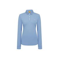 Louis Castel Women'S Logo Point Solid Long Sleeve T-Shirt See Notation/090