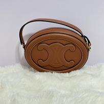 [Pre-Owned] Triomphe Small Brown Leather Crossbody Bag - Very Good #1R9KSEF ONE SIZE