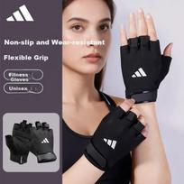 Adidas moteriškos sportinės pirštinės, puspirštės, treniruotėms, prisitraukimams, neslystančios, uolų laipiojimui, dviračių sportui, M dydis