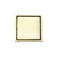 SUS304 Stainless Steel Brushed Gold Shower Drainer square Bathroom Floor Waste Water Drain (White,Stainless Steel) balta