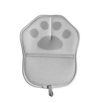 Pet Anti-Static Polyester Classic Hair Removal Glove Dog & Cat Grooming Brush Easy to Use Deshedding Tool Hair Remover (Gray,24*20*1.2cm) pilka spalva