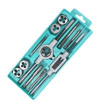 LEE-X 12 PCS TAP&DIE SET M6-M12 Manual Threading Bit Cutter Tool Hand Tools Metric Size Tap Die Set Alloy steel
