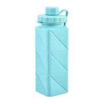 Silikoninis sulankstomas vandens butelis, 610 ml, nepralaidus sulankstomas vandens butelis, skirtas kelionėms, turistams, žygiams, sportui lauke, BPA nemokamai, nešiojamasis daugkartinis vandens puodelis rožinė